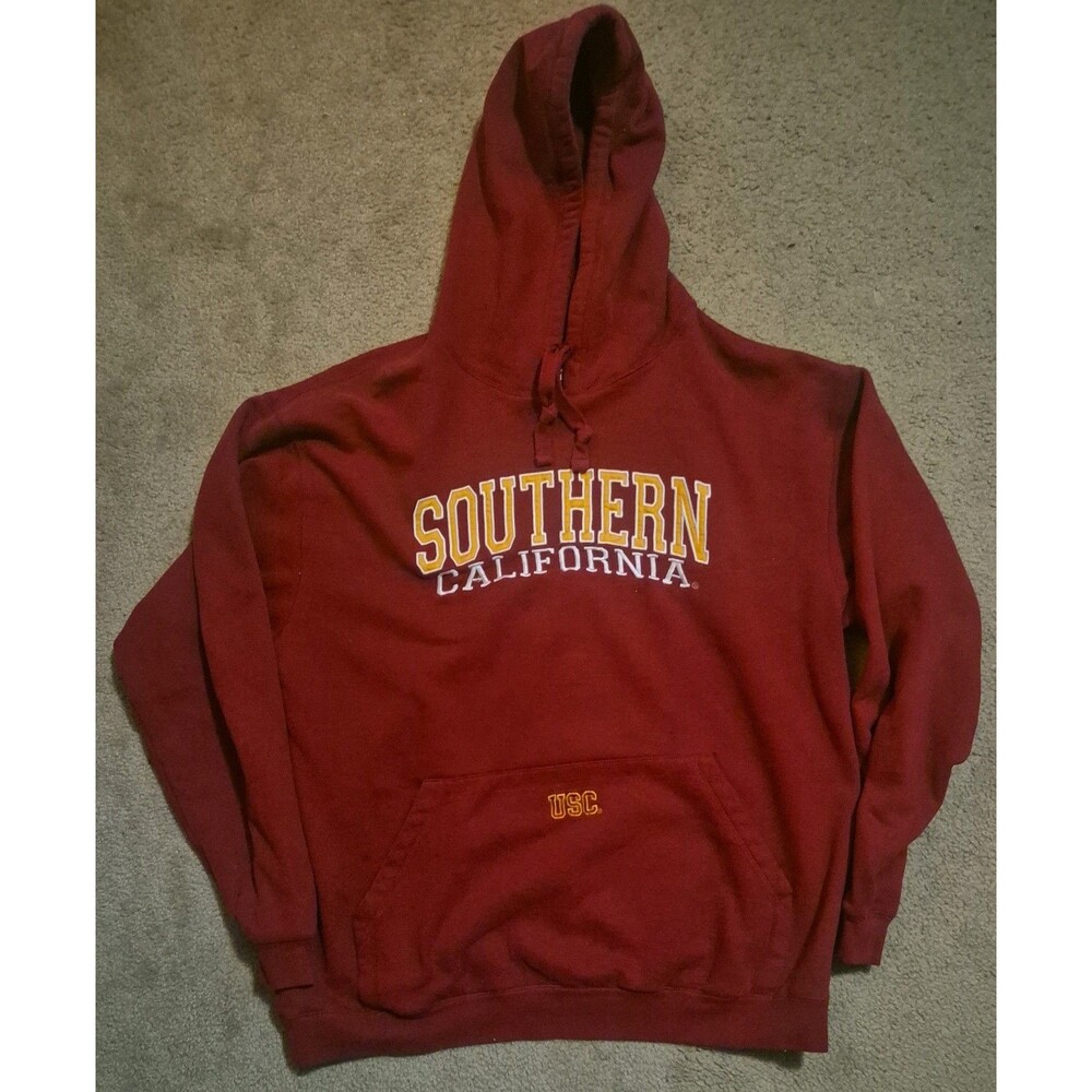USC Men's Large Athletic Red Pullover Hoodie